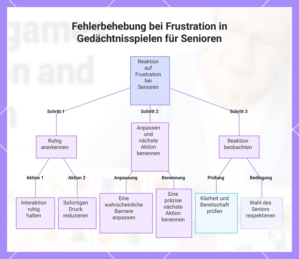 Fehlerbehebung bei Frustration in Gedächtnisspielen für Senioren